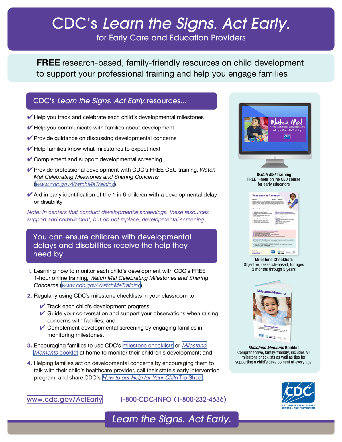 Early Childhood Educators Quick Guide