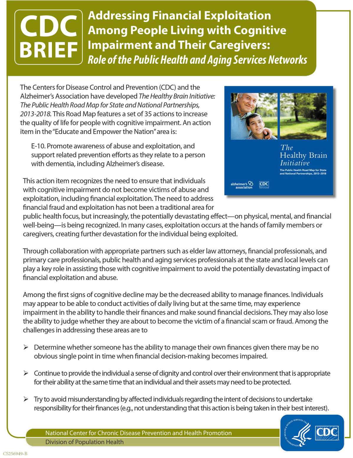 cover page: financial exploitation among people living with cognitive impairment and their caregivers