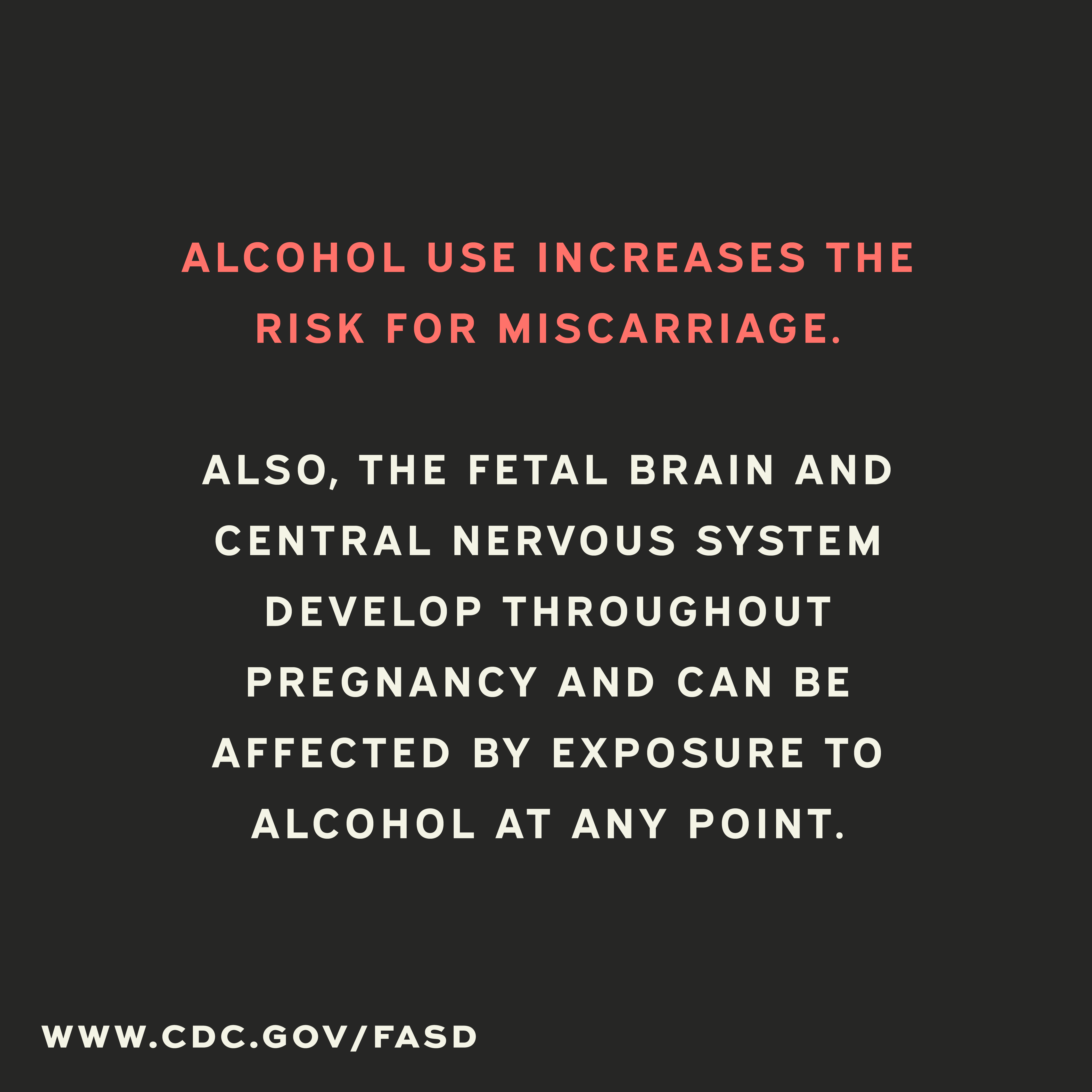 Alcohol use and miscarriage 1080 x 1080
