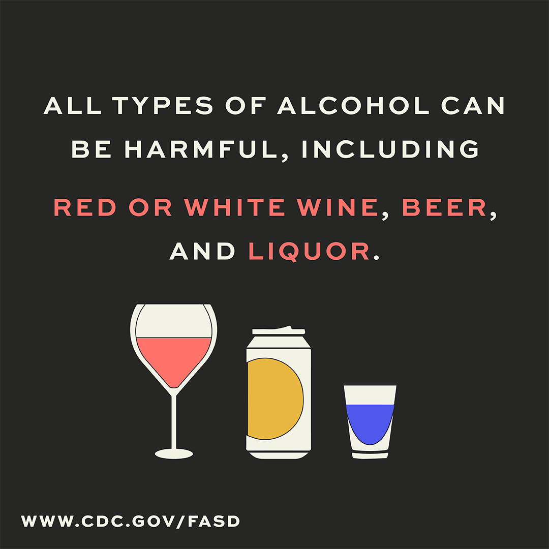 All types of alcohol can be harmful.