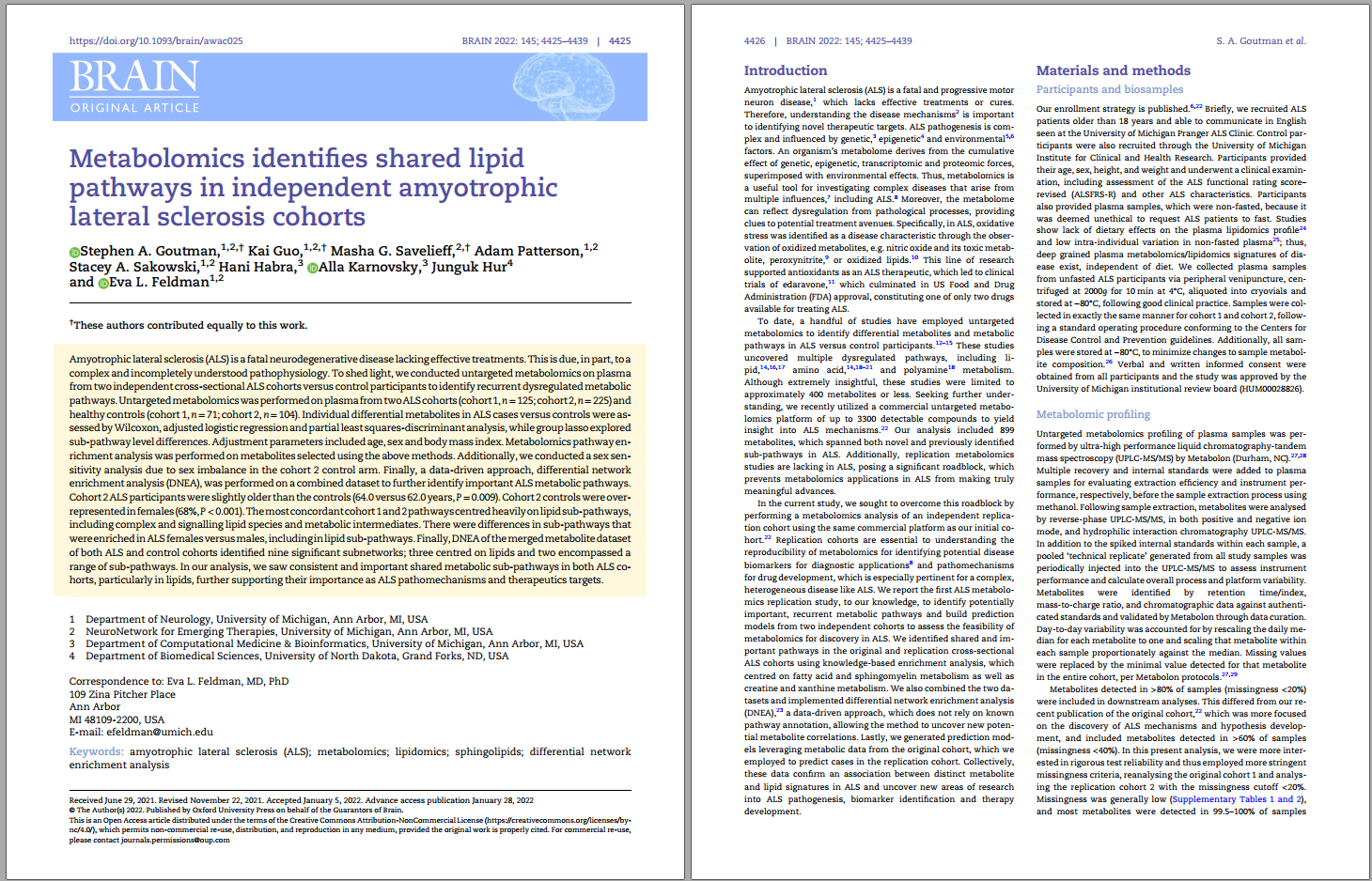 Screenshot of first two pages of paper