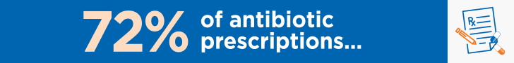 Graphic encouraging appropriate antibiotic use in outpatient settings.