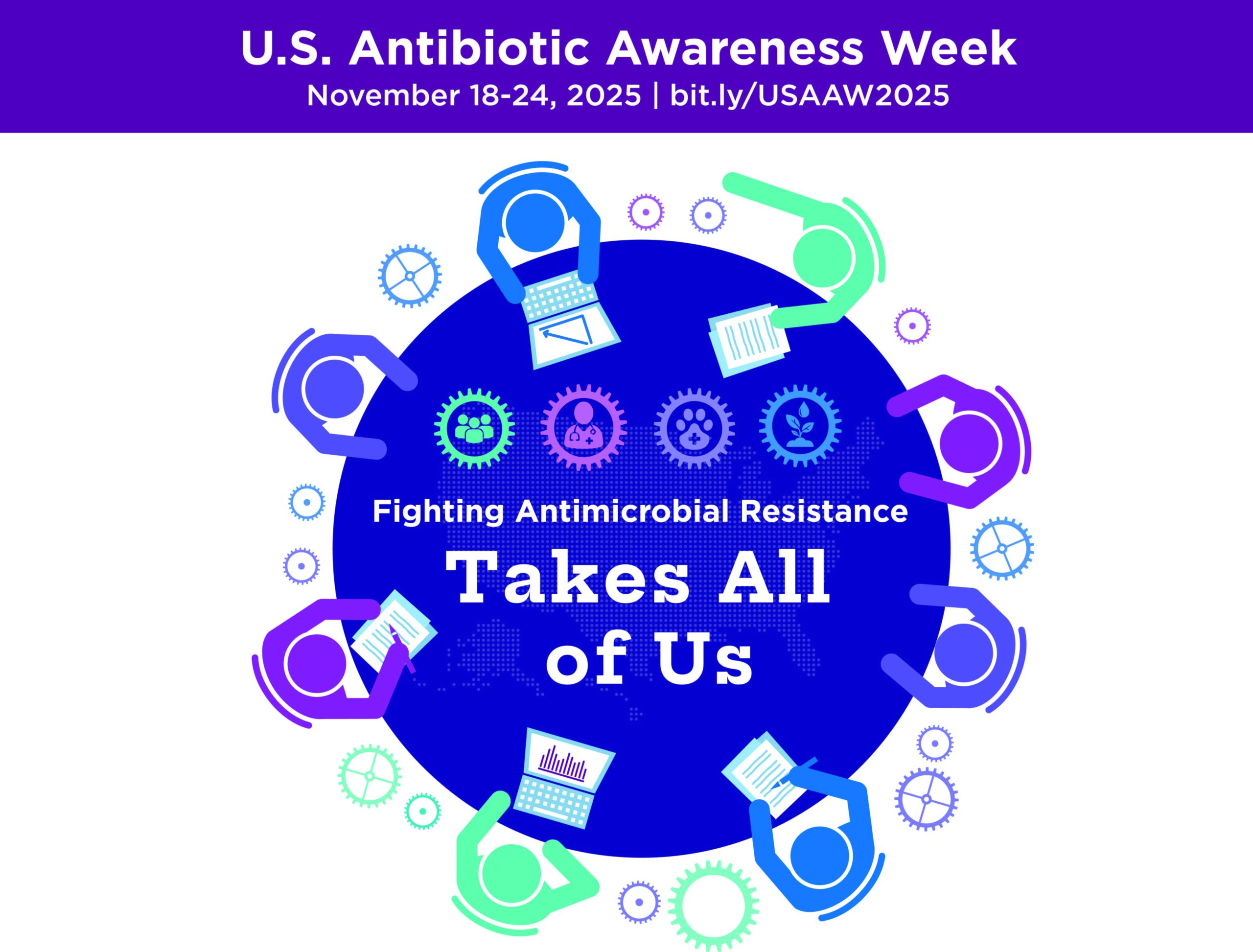 Fighting Antimicrobial Resistance Takes All of Us. U.S. Antibiotic Awareness week is November 18-24, 2025.