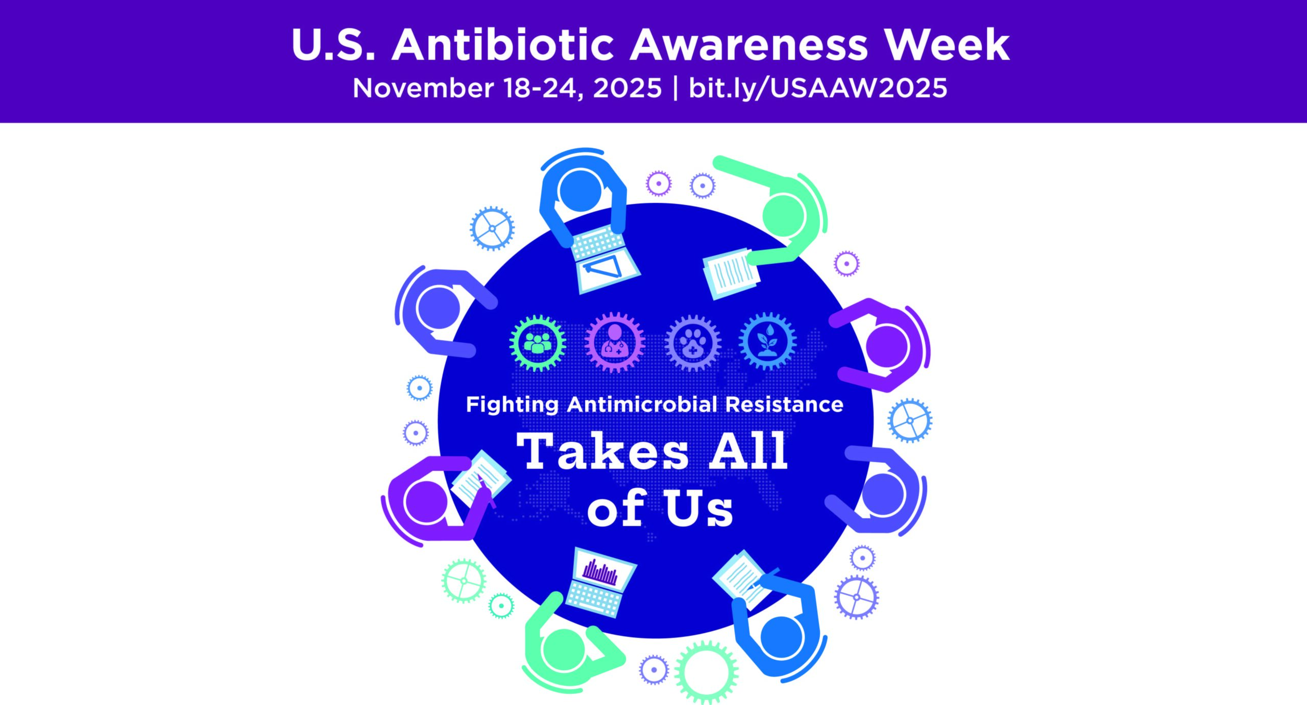 U.S. Antibiotic Awareness Week. November 18-24, 2025. Fighting Antimicrobial Resistance Takes All of Us.