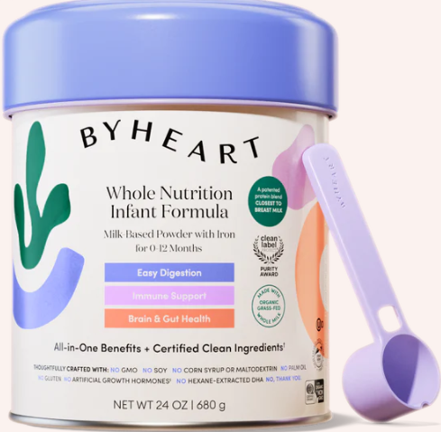 Can of ByHeart Infant formula