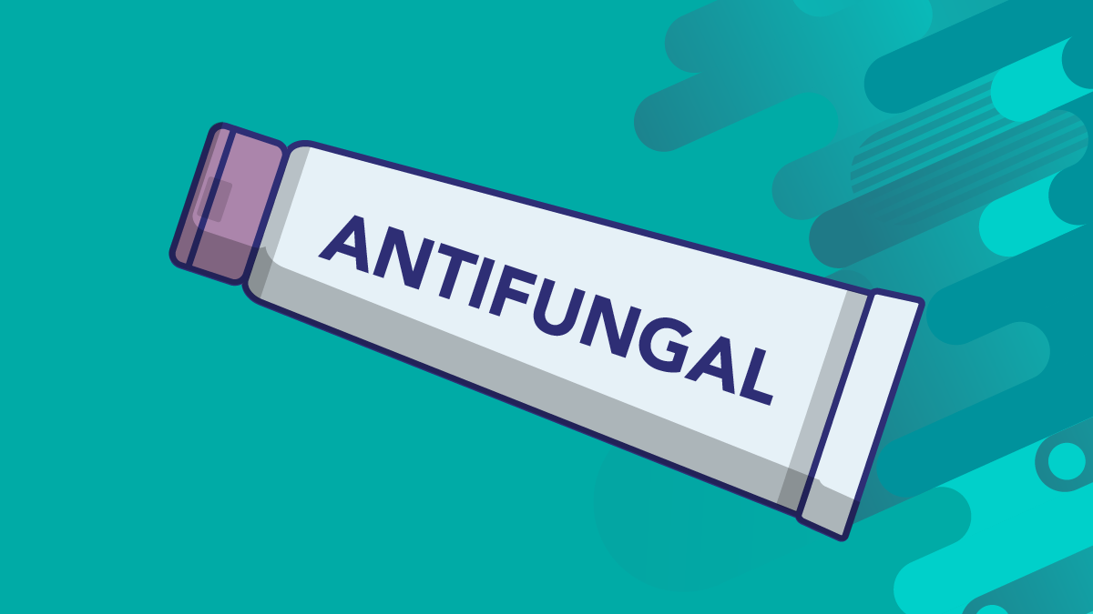 Candidiasis can be treated by applying antifungal cream An illustration of an antifungal cream