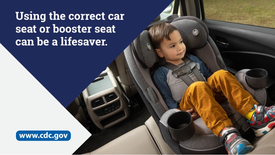 Using the correct car seat or booster seat can be a lifesaver