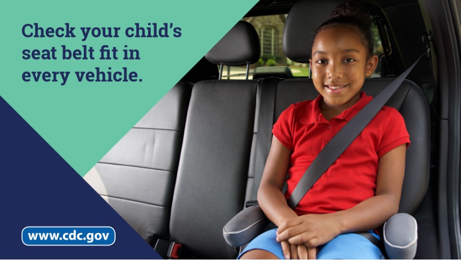 Check your child's seat belt fit in every vehicle