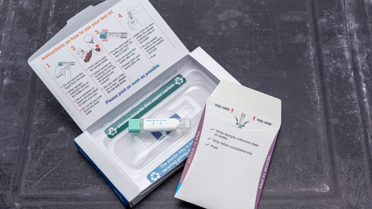 Test kit A colorectal cancer home test kit