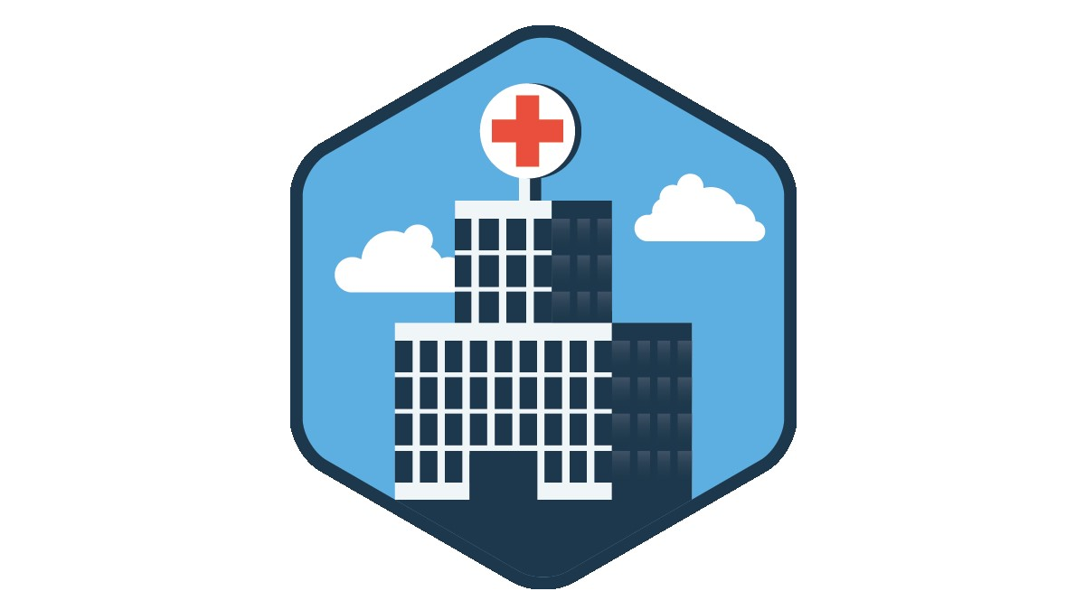 hospital.png Illustration of a hospital building