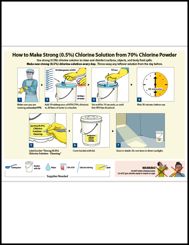 How to Make Strong Chlorine Solution from 70 Percent Chlorine Powder