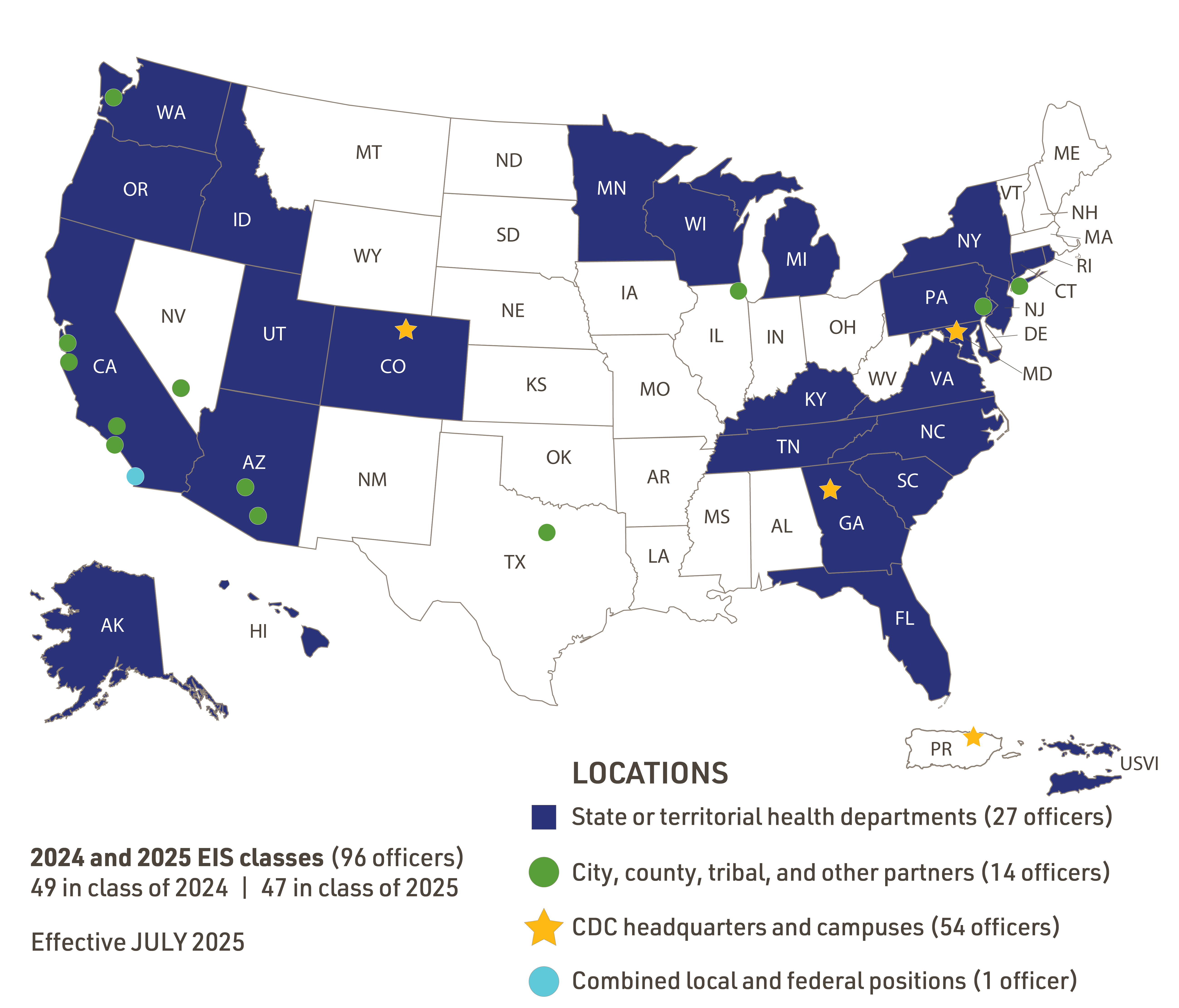 EIS Officer Map