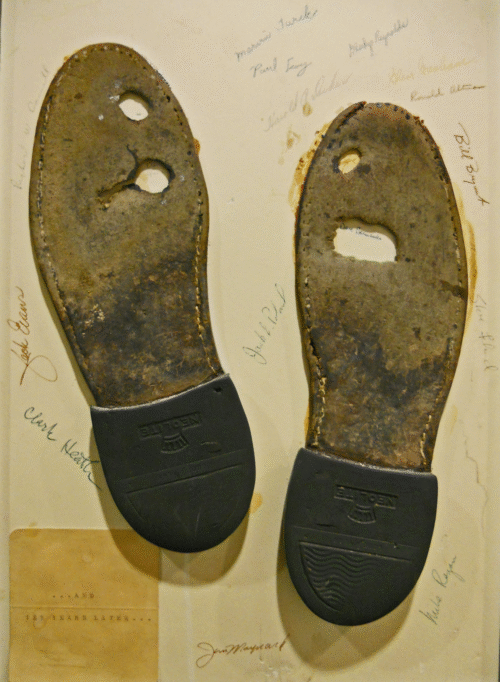 Pair of worn boots from the 1960s.