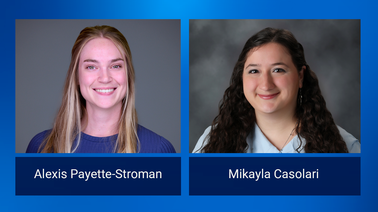 Pappaioanou Veterinary 2026 Recipients: Alexis Payette-Stroman and Mikayla Casolari