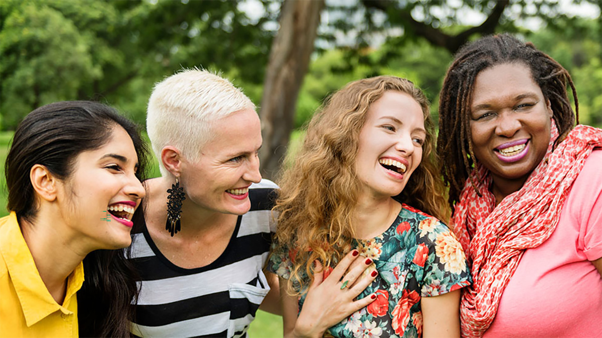 A diverse group of women A diverse group of four women