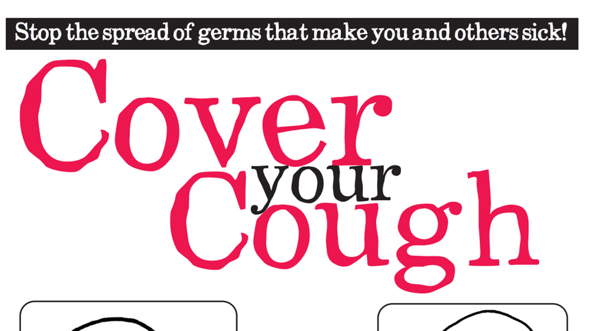 Cover Your Cough Health Care Poster (English)