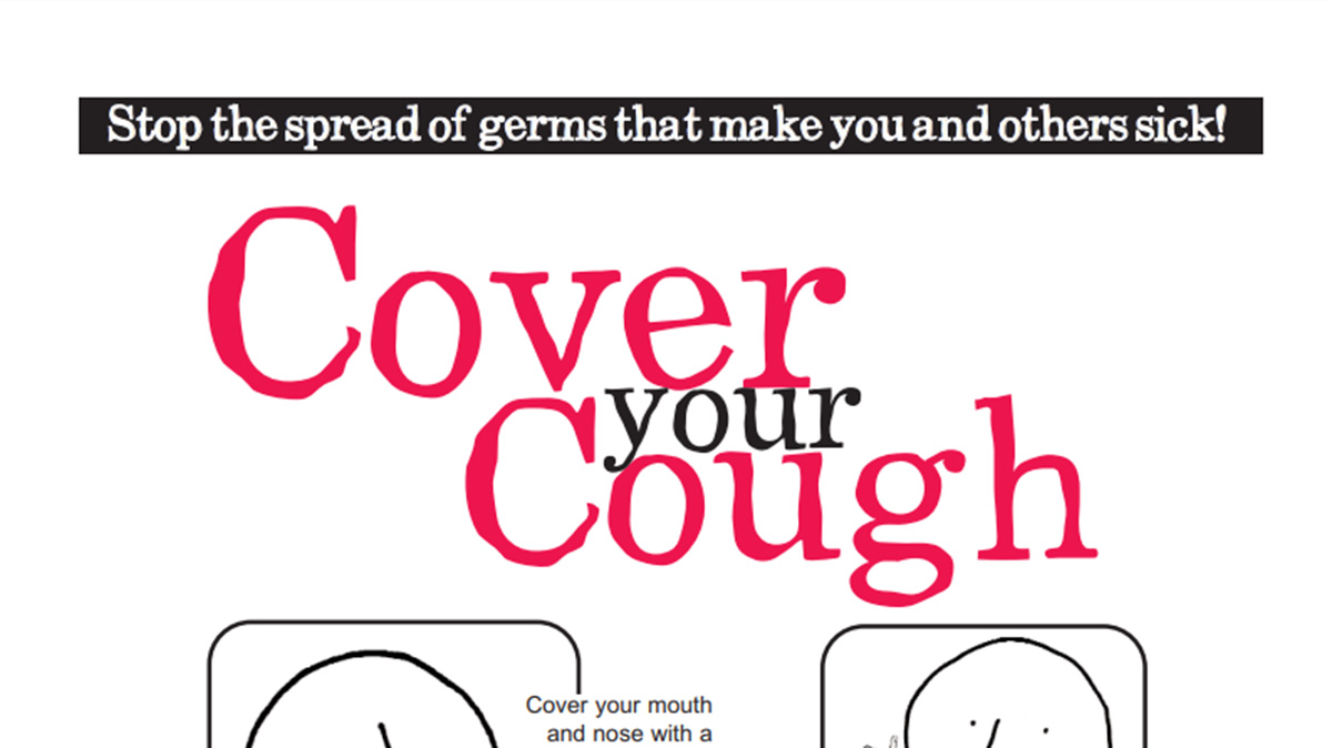 Cover Your Cough Health Care Flyer (English)