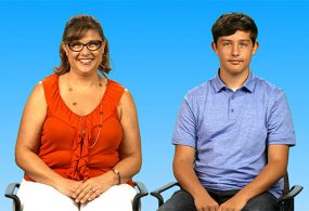 AJ and his mom, Jennifer