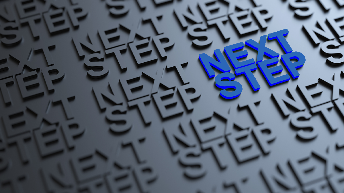 Next step graphic icon