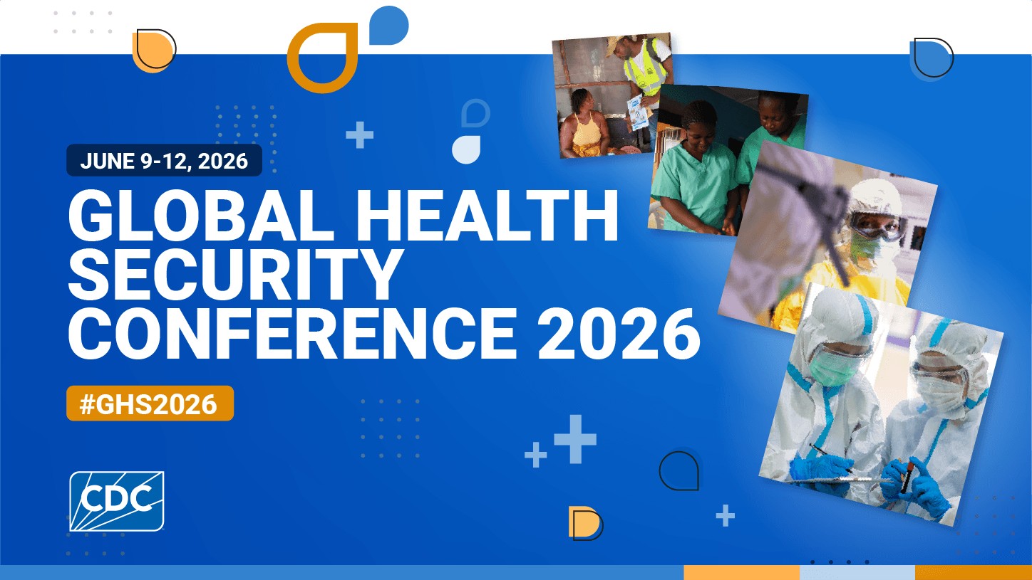 June 9-12, 2026. Global Health Security Conference 2026. #GHS2026 Banner with images about global health