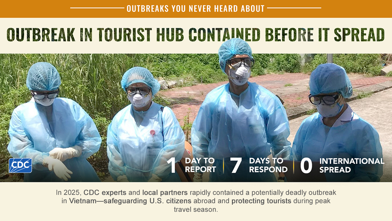 In 2025, CDC experts and local partners contain a potentially deadly outbreak.