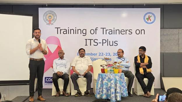Photo of a group of people who have recently been trained on ITS Plus Bridges Andhra Pradesh's HIV Detection Gap