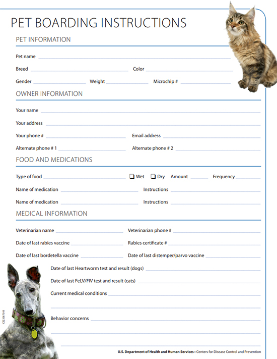 pet-boarding-instructions Pet Boarding Instructions with a cat and dog on the cover