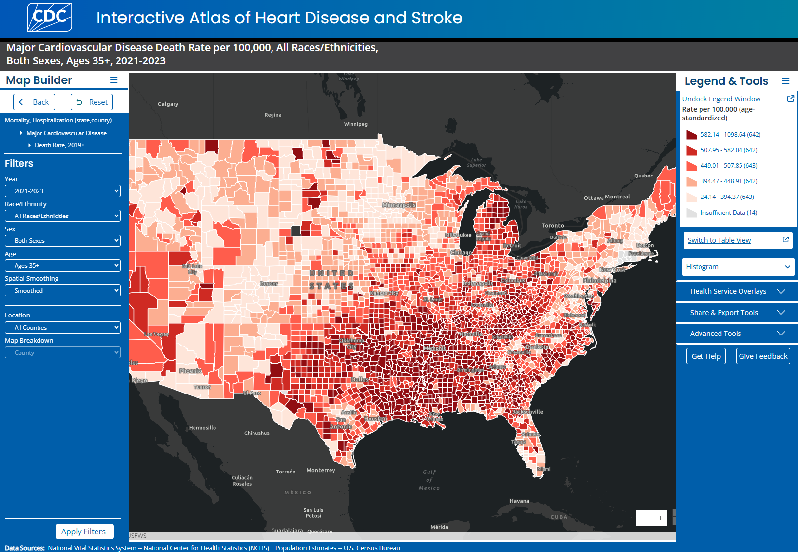 Atlas of heart disease and stroke screenshot