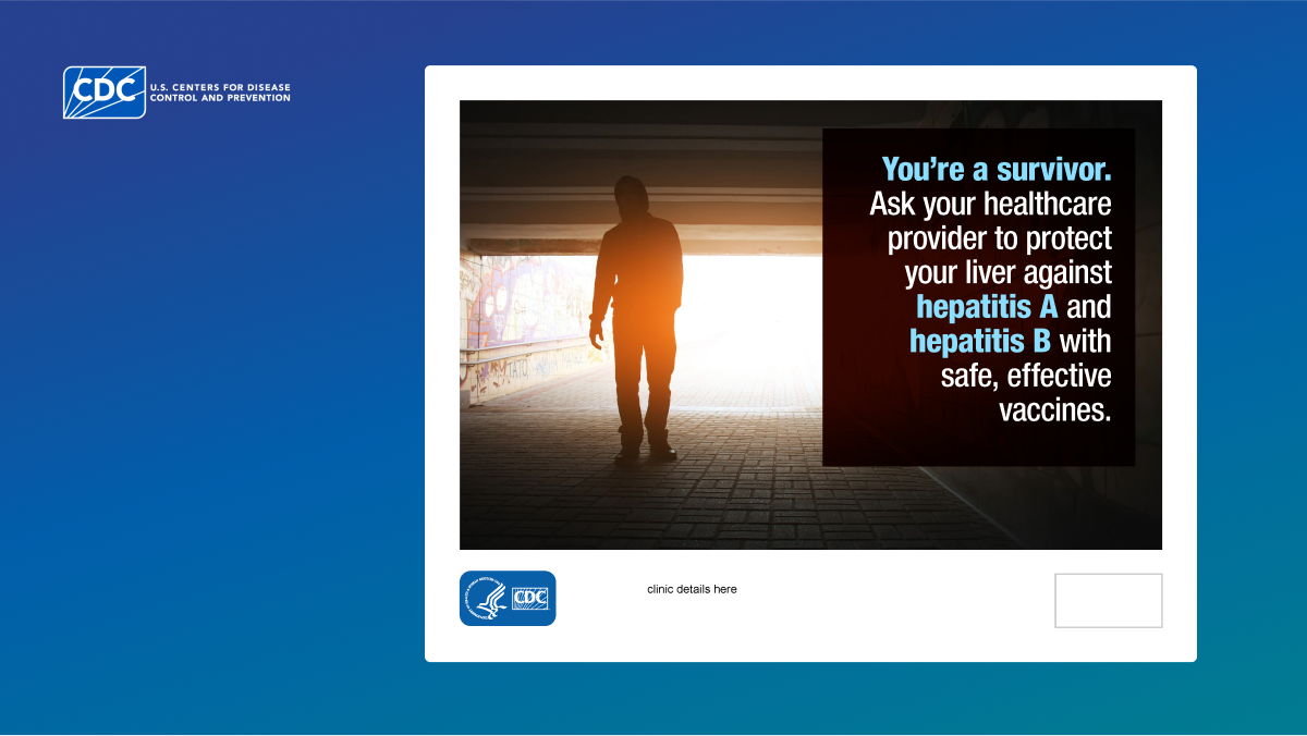 Be A Survivor: Get Vaccinated Against Hepatitis - Logo Version