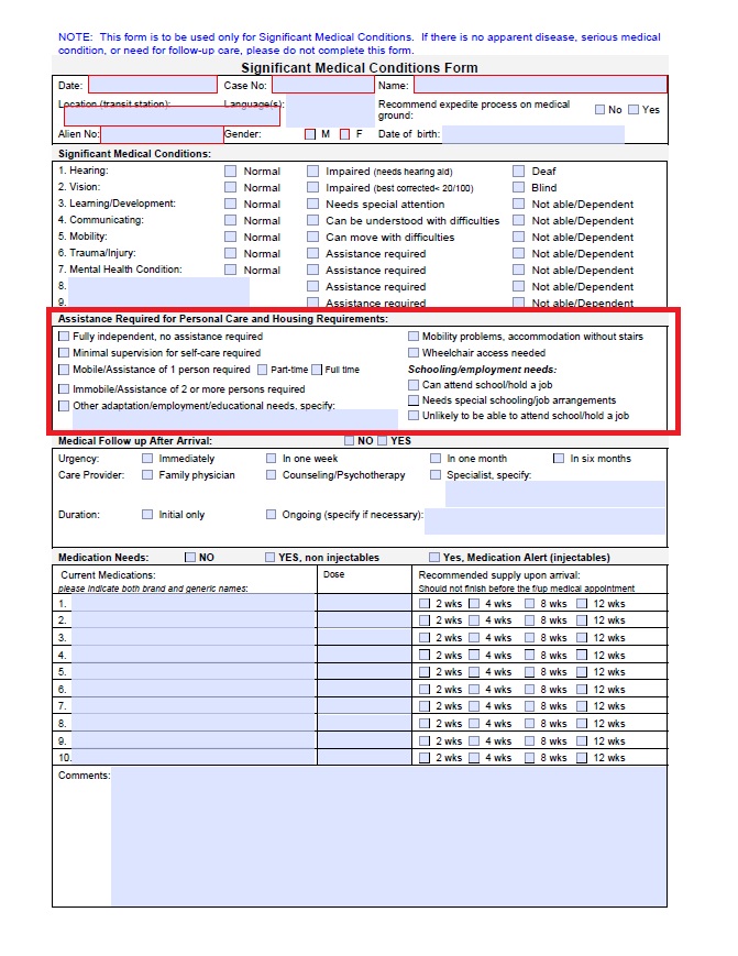 SMC form with section 3 highlighted.