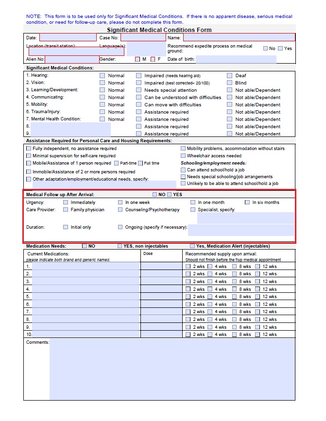 SMC form with section 4 circled