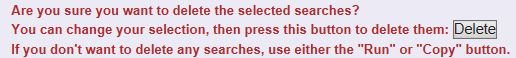 Screen shot showing "delete" button.