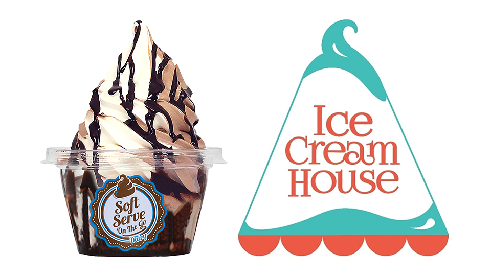 “Soft Serve on The Go” ice cream cups “Soft Serve on The Go” ice cream cups