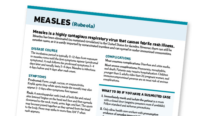 Measles clinical diagnosis