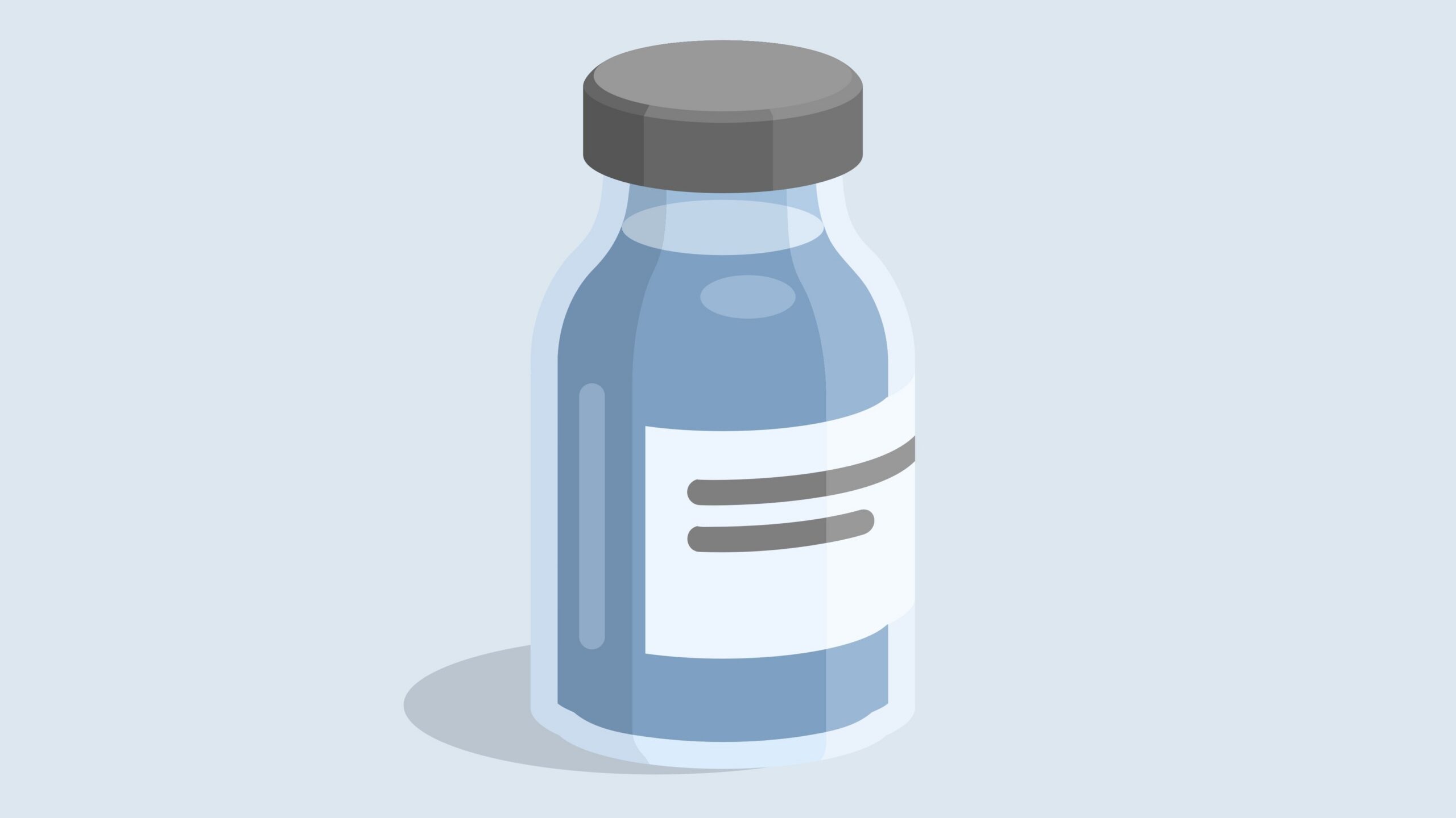 Vaccine vial illustration