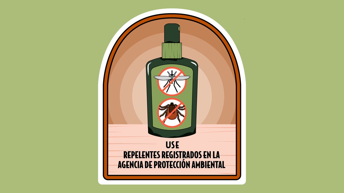 Apl&iacute;quese repelentes de insectos registrados en la Agencia de Protecci&oacute;n Ambiental.