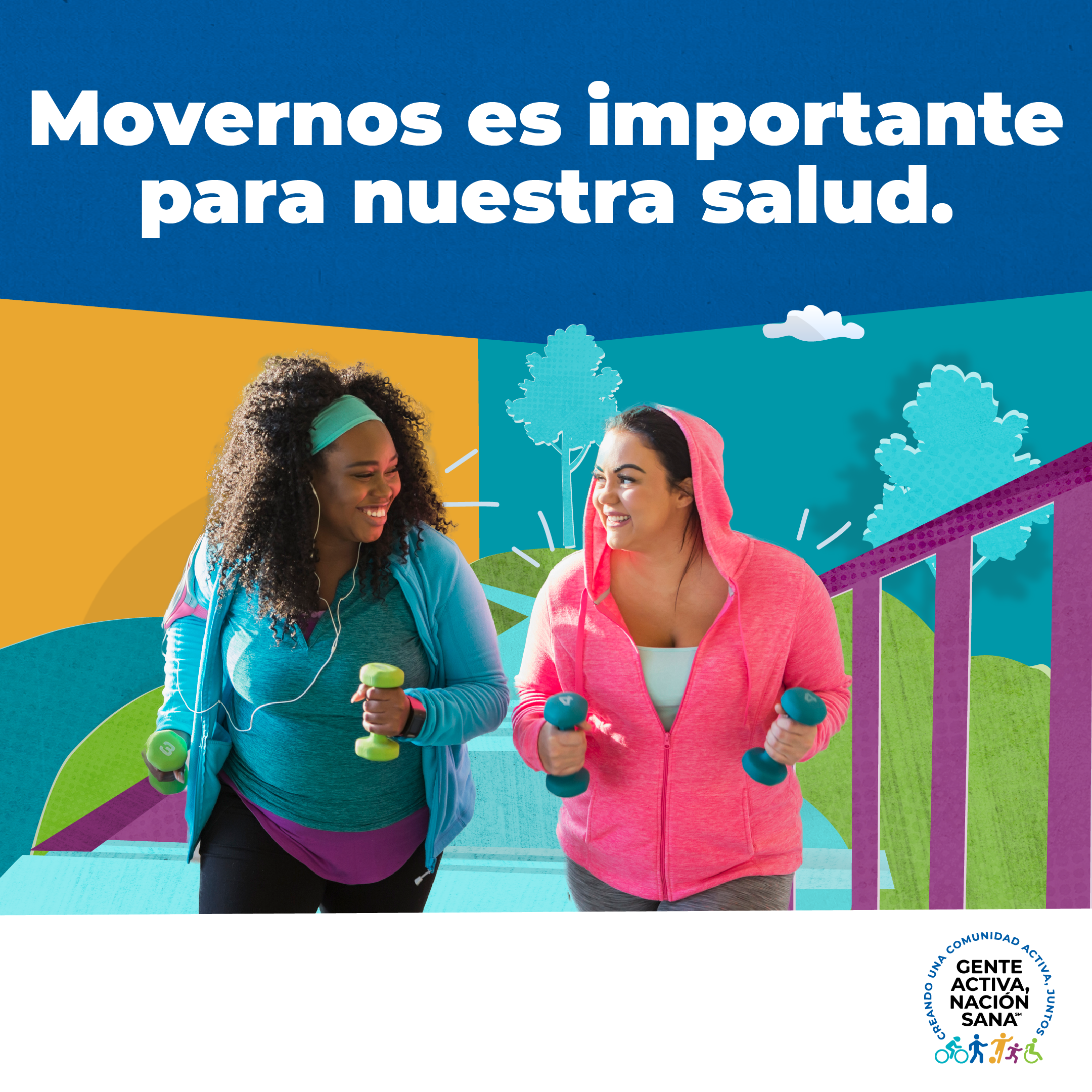 Dos mujeres haciendo ejercicio juntas en las escaleras