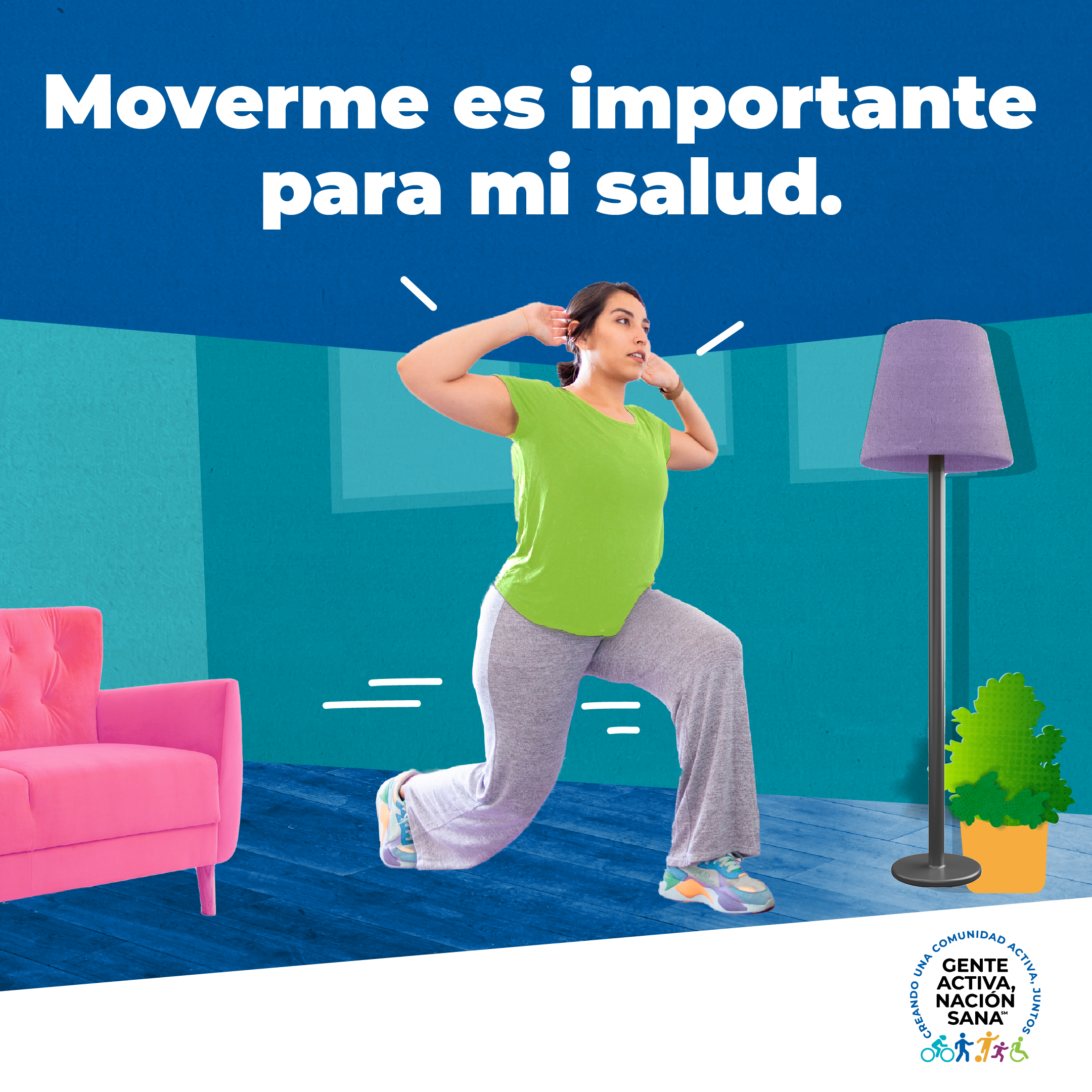 mujer haciendo ejercicio en casa