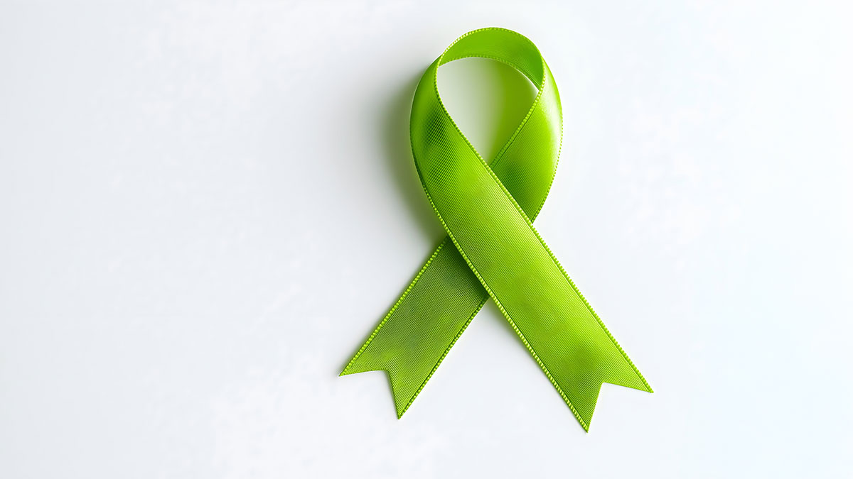 A green ribbon concept image