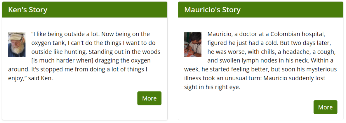 Thumbnail of the intros to Ken and Mauricio&rsquo;s stories