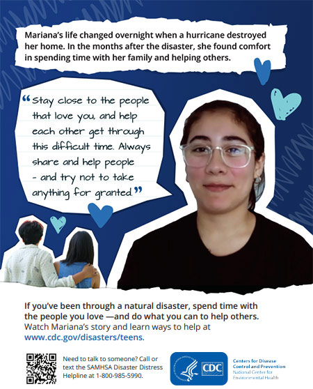 Finding a New Normal: Life After a Natural Disaster- Mariana&rsquo;s Story (Poster)