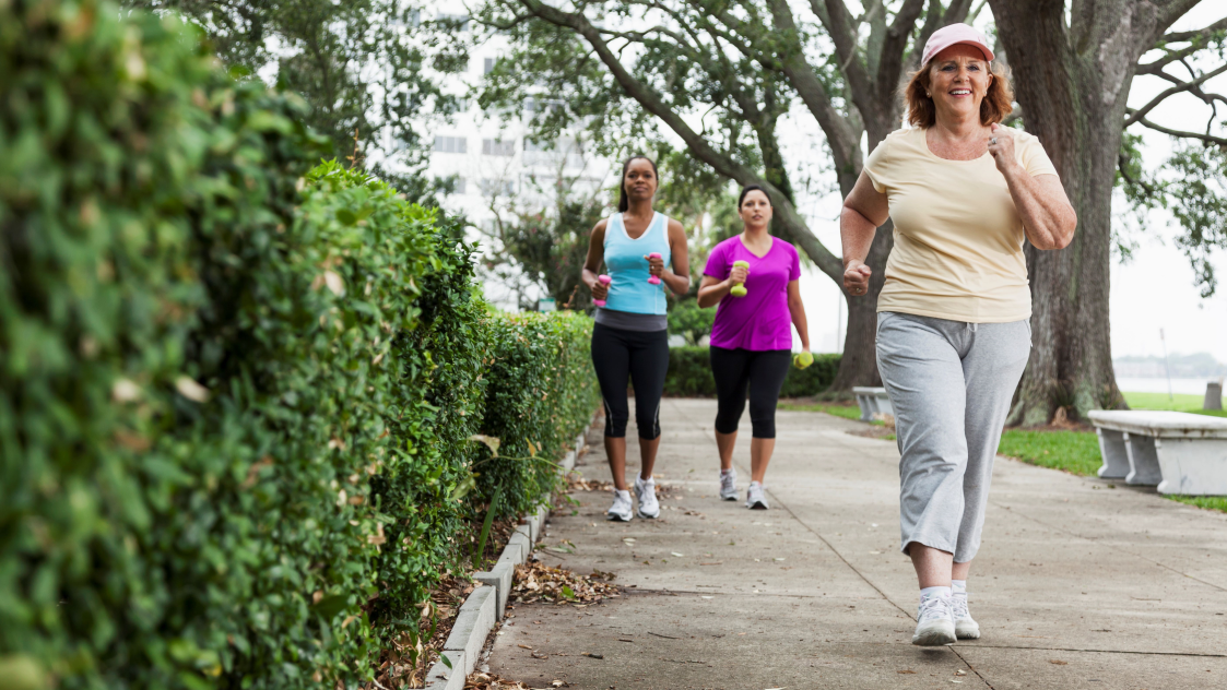 women walking women walking and jogging