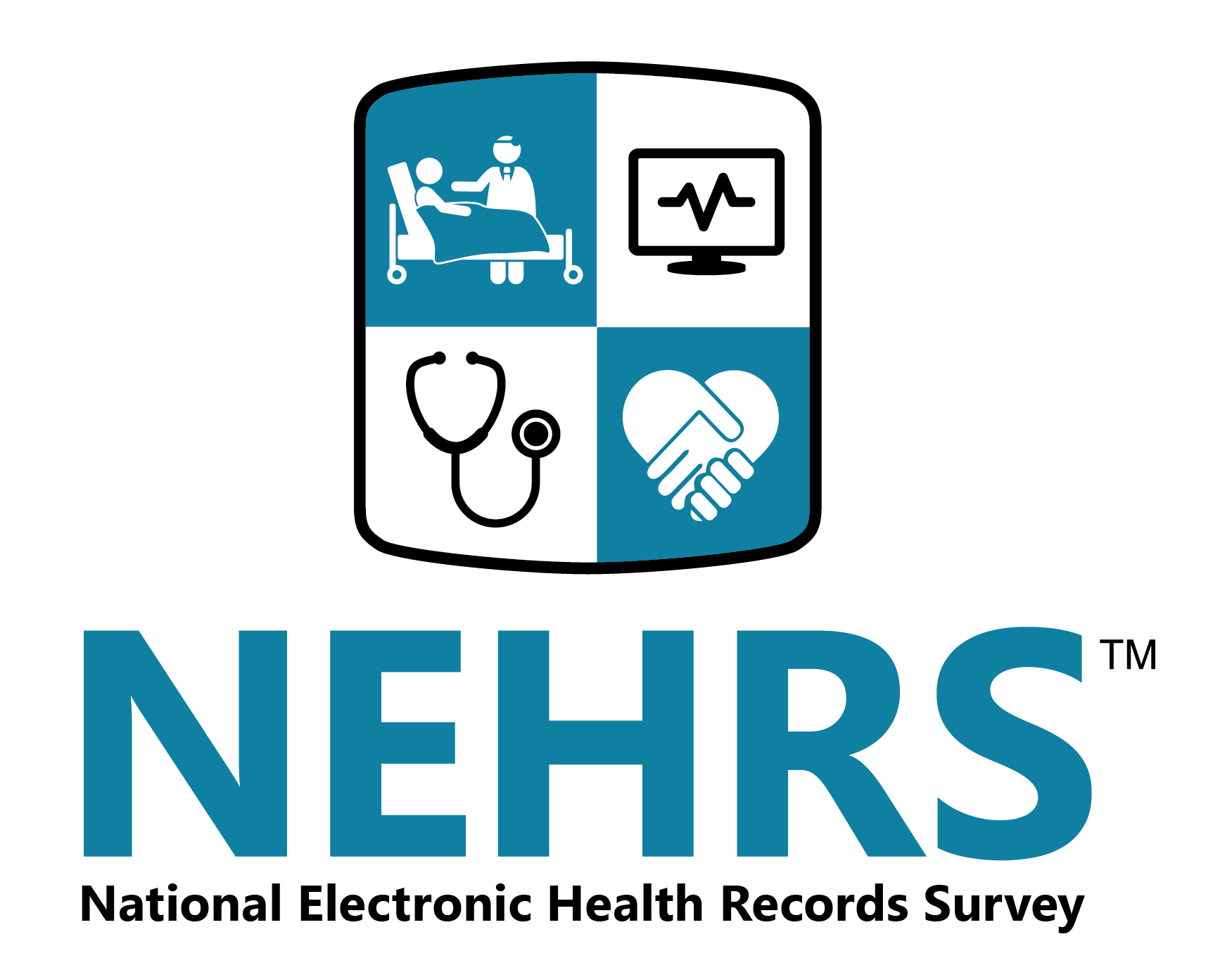 NEHRS Vertical Logo The NEHRS logo gives the survey name and shows a shield with four health related icons.