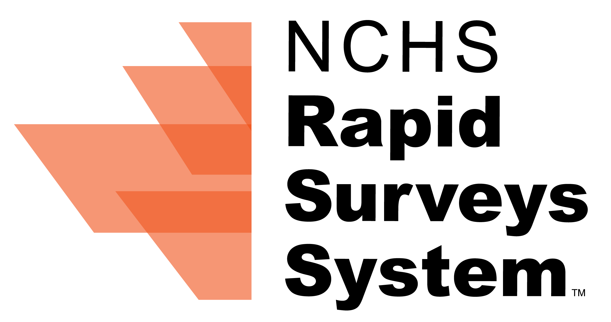 The RSS logo shows four stylized orange data bars turned sideways and the words NCHS Rapid Surveys System