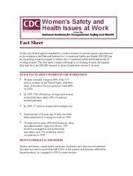 Women's Safety and Health Issues At Work