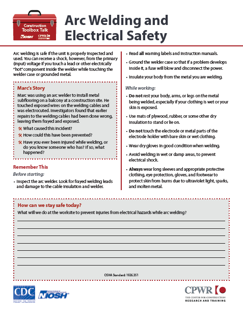 Electrical Safety and Arc Welding 2022-128