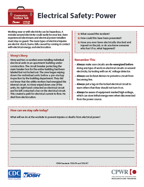 Electrical Safety: Power 2022-141 Cover Image