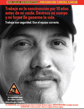 Hoja de datos sobre caídas en la construcción