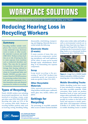 Reducing Hearing Loss in Recycling Workers