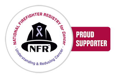 National Firefighter Registry for Cancer logo with Proud Supporter written next to it